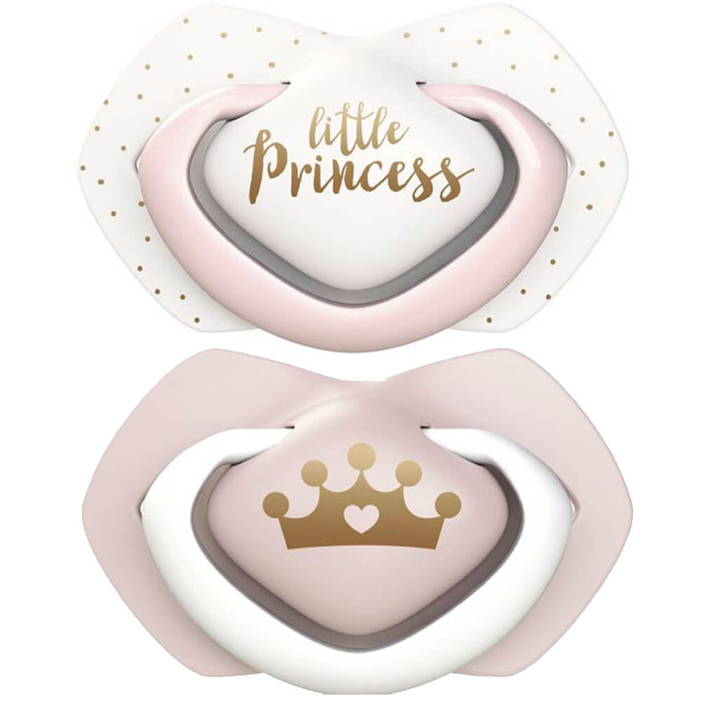 Набір пустушок CANPOL BABIES Royal Baby 0-6 міс 2 шт Pink (22/650_pin)