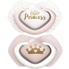 Набор пустышек CANPOL BABIES Royal Baby 0-6 мес 2 шт Pink (22/650_pin)