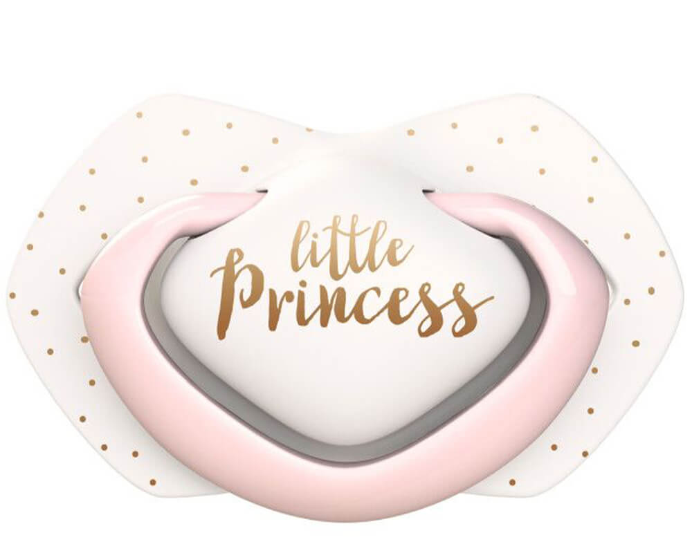 Набір пустушок CANPOL BABIES Royal Baby 6-18 міс 2 шт Pink (22/651_pin) Тип пустишка