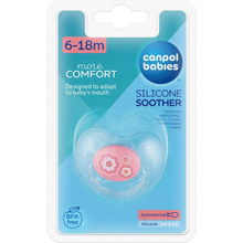 Пустышка CANPOL BABIES Newborn baby Круглая 6-18 мес Розовый (22/581_pin)