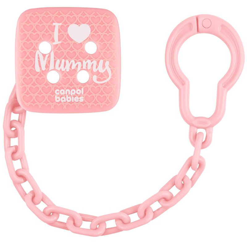 Клипса-держатель CANPOL BABIES I Love Mummy Pink (2/434_pin)