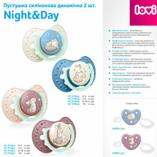 Пустушка Lovi Night&Day Girl 0-3 місяців 2 шт (22/913girl)