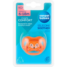 Пустушка Canpol babies CUTE ANIMALS 6-18 місяців Orange (34/924_ora)