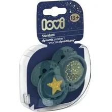 Набор пустышек LOVI 18+ м 2 шт Stardust Green (22/895_green)