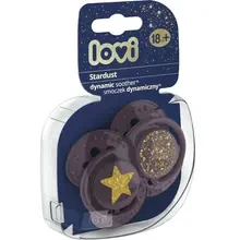 Набір пустушок LOVI 18+ м 2 шт. Stardust Violet (22/895_violet)