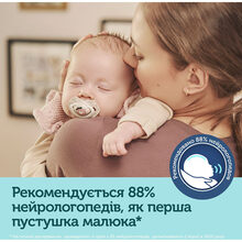 Пустышка CANPOL BABIES Bonjour Paris 0-6 мес 2 шт Blue (22/647_blu)