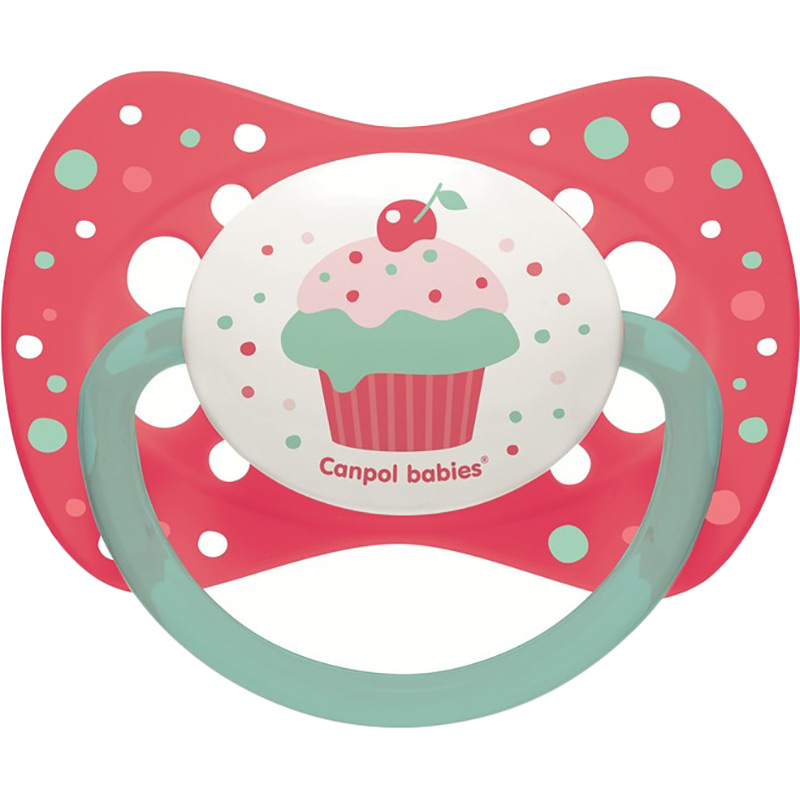 Пустышка Canpol Babies Cupcake симметричная 0-6 мес Pink (23/282_pin)