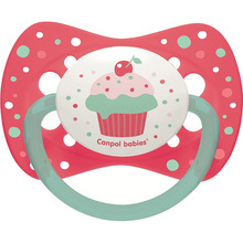 Пустышка Canpol Babies Cupcake симметричная 0-6 мес Pink (23/282_pin)