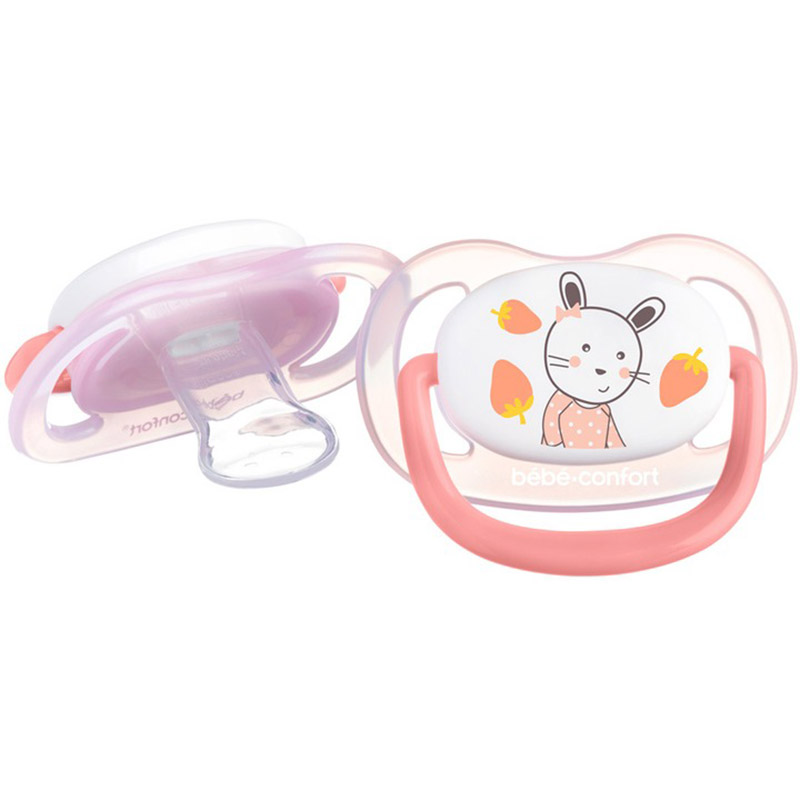 Пустушка Bebe Confort Physio Air Dummy Gardener 0-6 місяців 2 шт Pink/Yellow (3104201910) Тип пустишка