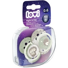 Пустушка LOVI 0-6 міс 2 шт Night&Day Girl Hedgehog (22/929) Пустушка LOVI 0-6 міс 2 шт Night&Day Girl Hedgehog (22/929)