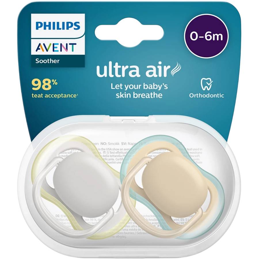 Пустушка PHILIPS AVENT Ultra Air 0-6 міс 2 шт (SCF085/15)