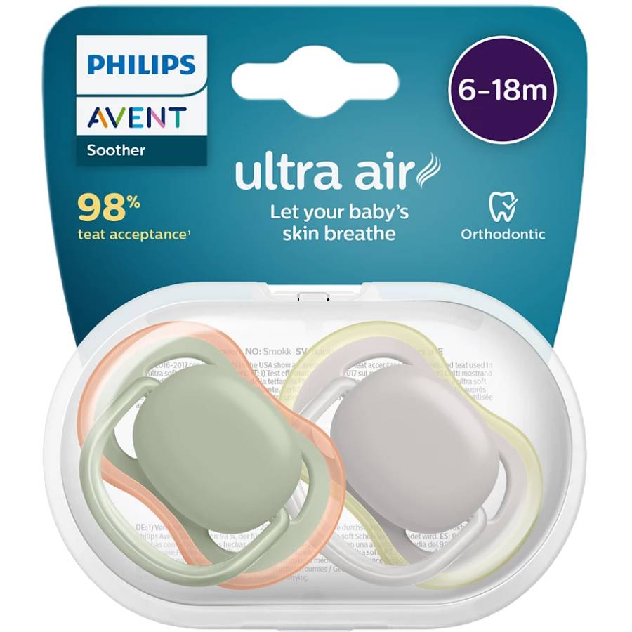 Пустышка PHILIPS AVENT Ultra Air 6-18 міс 2 шт (SCF085/20)