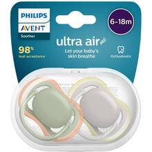 Пустышка PHILIPS AVENT Ultra Air 6-18 міс 2 шт (SCF085/20)