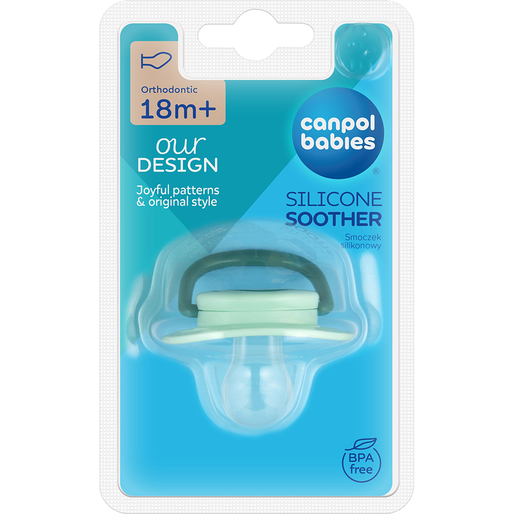Пустышка CANPOL BABIES Toys Green (23/258_gre2) Пустышка CANPOL BABIES Toys Green (23/258_gre2) Размер (возраст) размер С (от 18 месяцев)