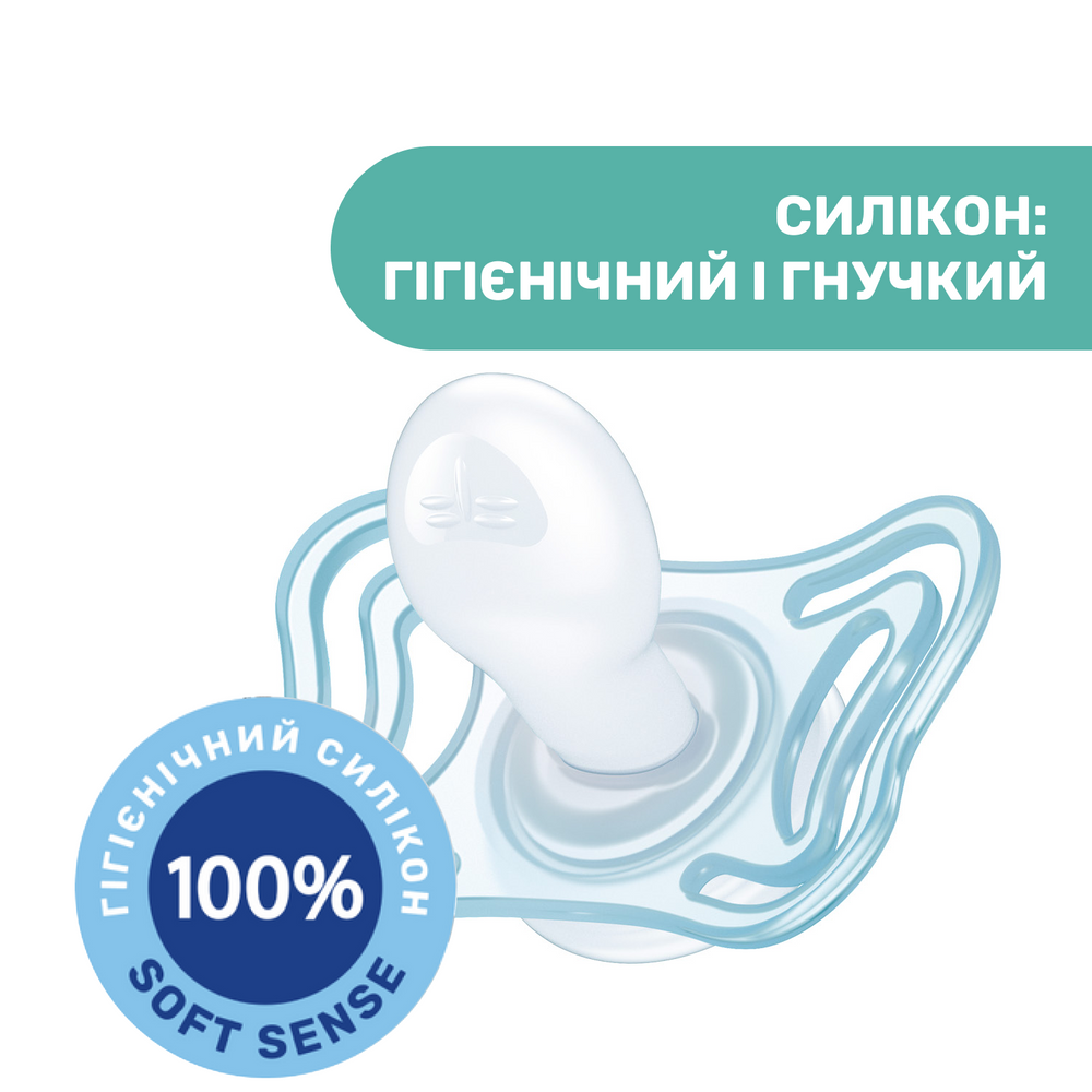 Пустышка CHICCO Physioforma Micro 0-2 мес. 2шт (75126.11) Форма анатомическая 