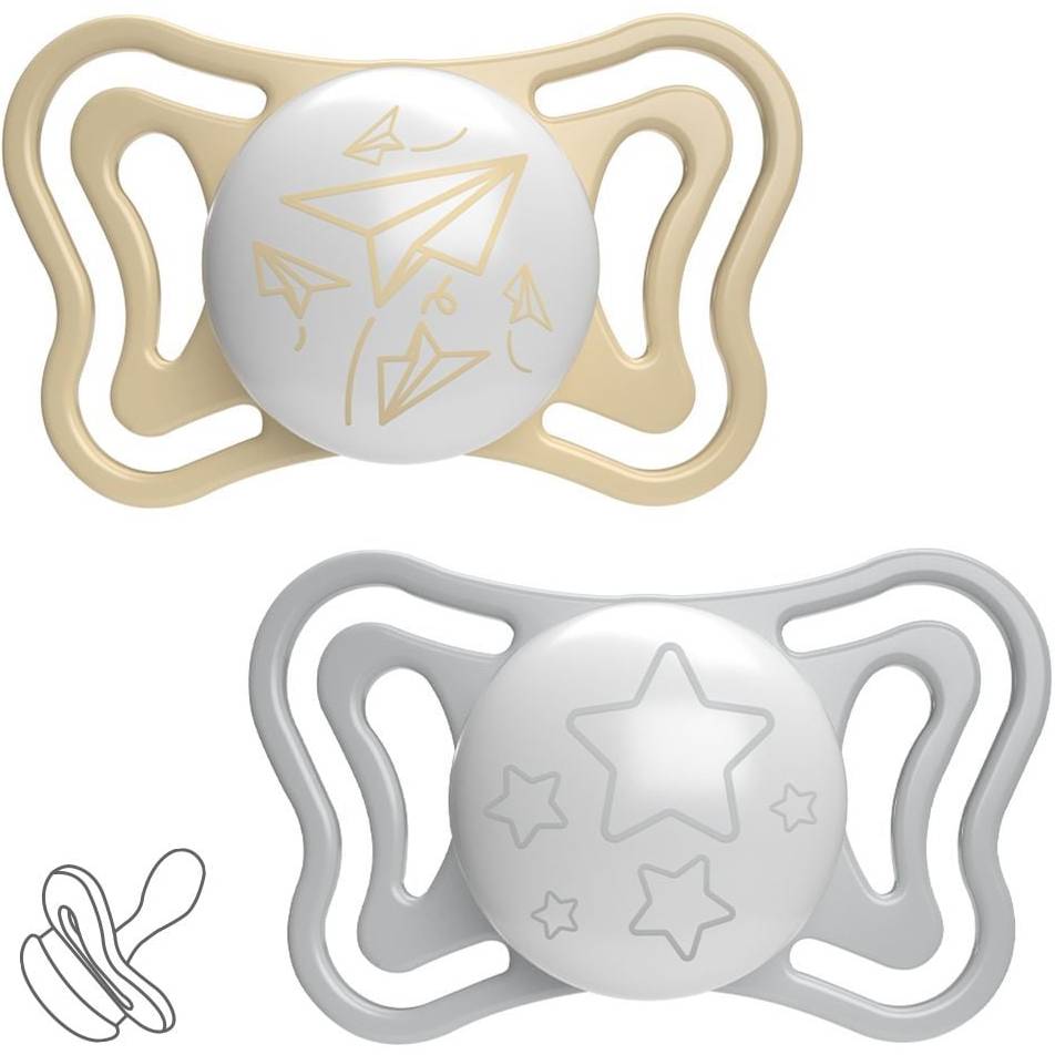 Пустышка CHICCO Physio Light с футляром 2шт (71038.41) Тип пустышка + контейнер