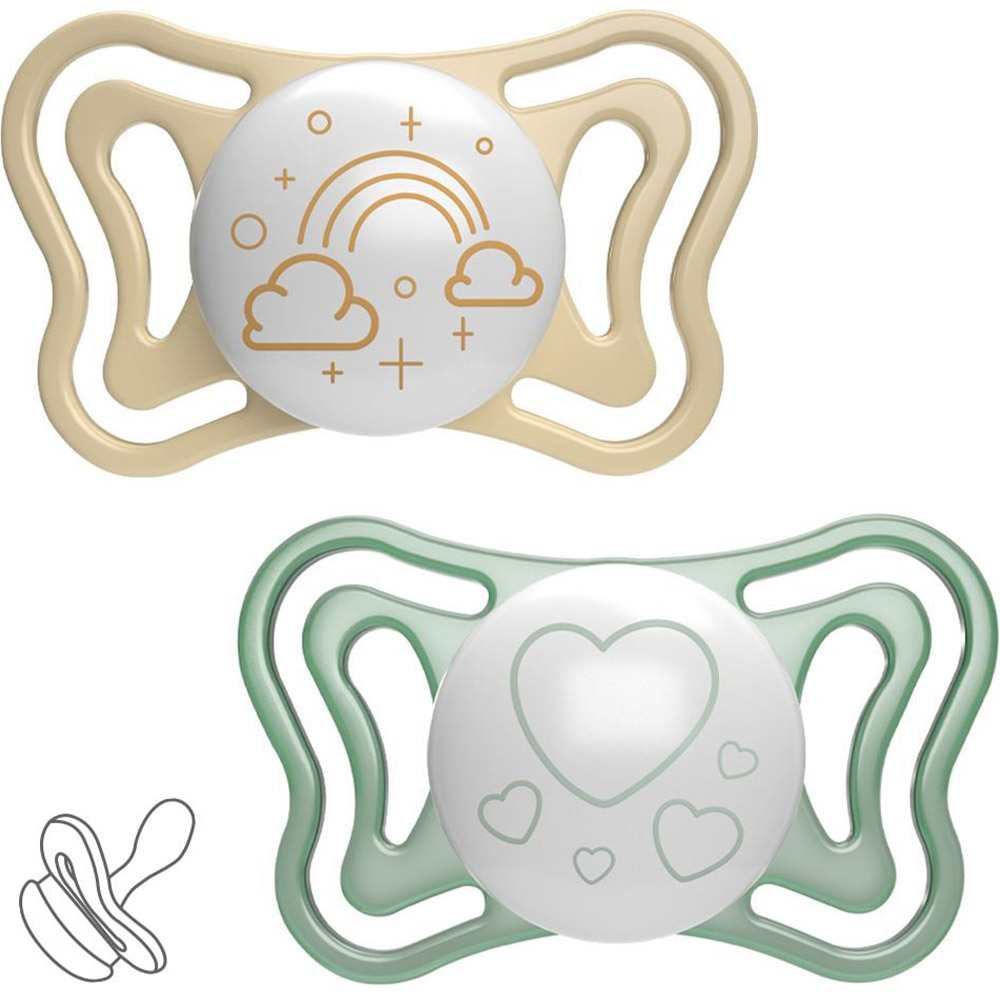 Пустышка CHICCO Physio Light 2-6м 2 шт (71037.41)