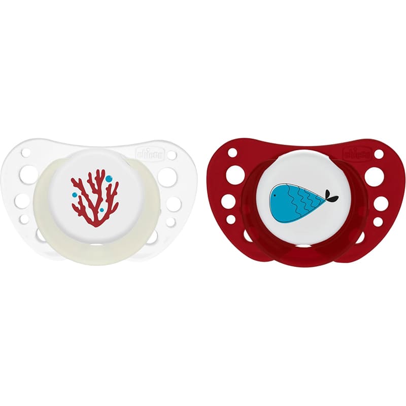 Пустушка CHICCO Physioforma Air 2 шт Red/White (75035.43) Тип пустишка