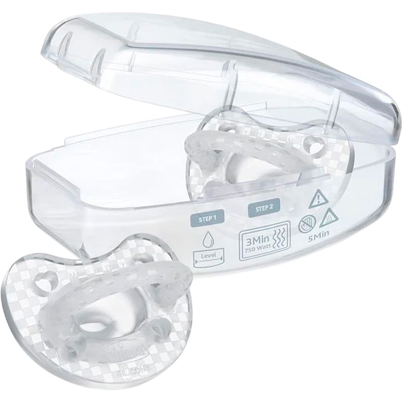 Пустышка CHICCO Physioforma Crystal 2 шт Transparent (73086.31) Материал силикон