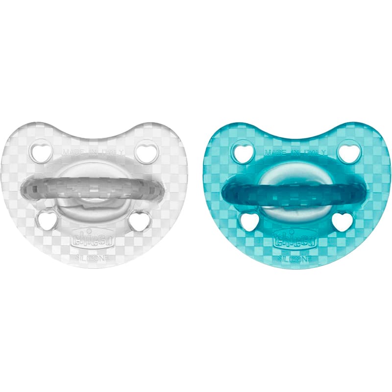 Пустышка CHICCO PhysioForma Luxe 2 шт Turquoise/Transparent (73035.32.00) Тип пустышка + контейнер
