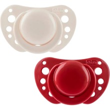 Пустышка CHICCO Physioforma Air 2 шт Beige/Red (75033.33)