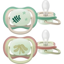 Пустышка PHILIPS AVENT Ultra Air ночная 6-18 мес. 2 шт. (SCF376/31)