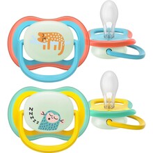 Пустышка PHILIPS AVENT Ultra Air ночная 18+ мес. 2 шт. (SCF376/32)