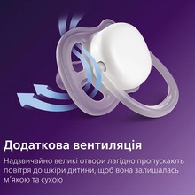 Пустышка PHILIPS AVENT Ultra Air ночная 18+ мес. 2 шт. (SCF376/32)