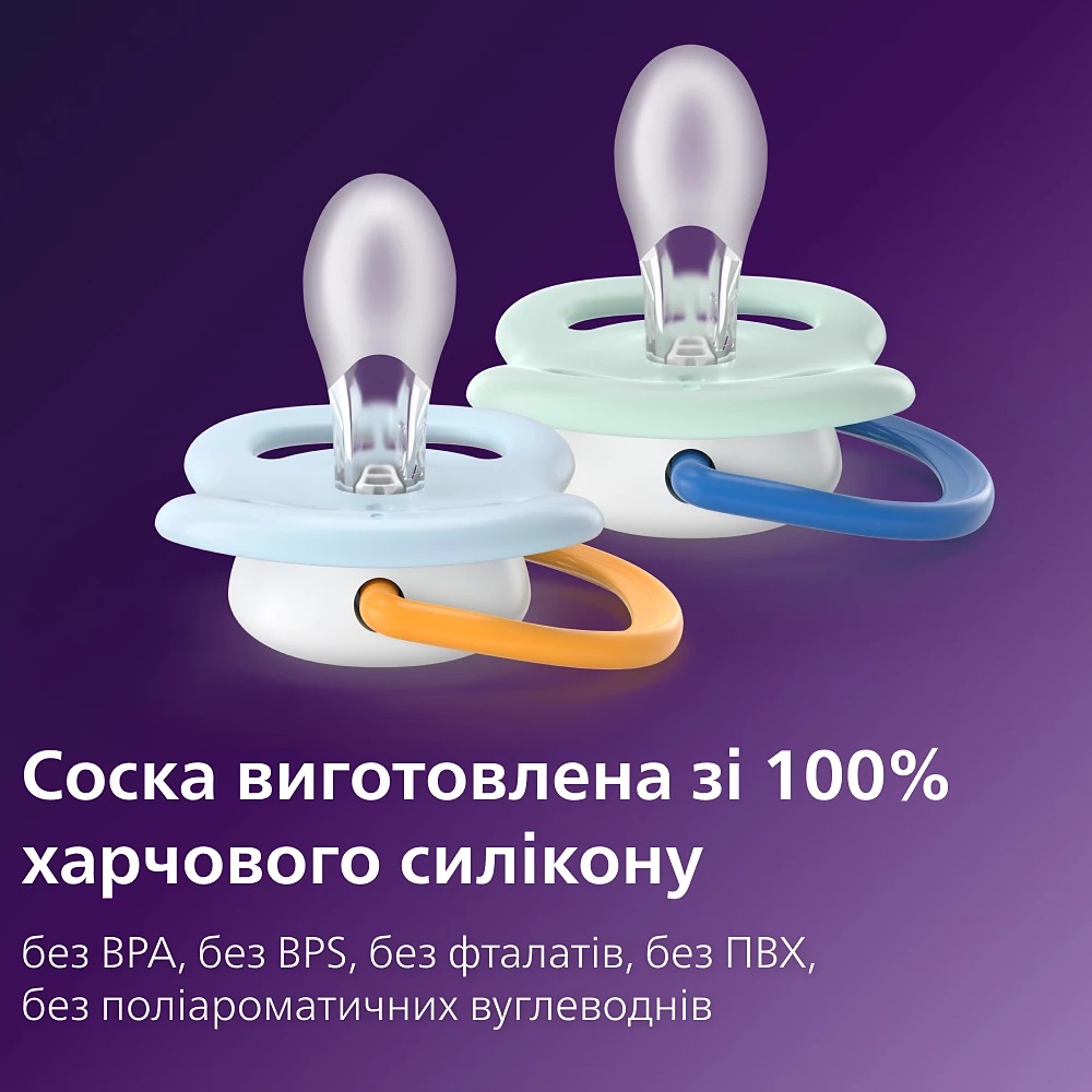 Внешний вид Пустышка PHILIPS AVENT Ultra Air 0-6 мес. 2 шт. (SCF080/23)