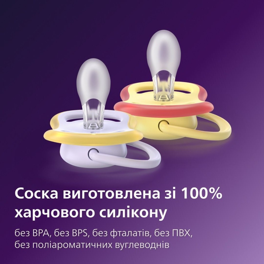 Внешний вид Пустышка PHILIPS AVENT Ultra Air 0-6 мес. 2 шт. (SCF087/04)