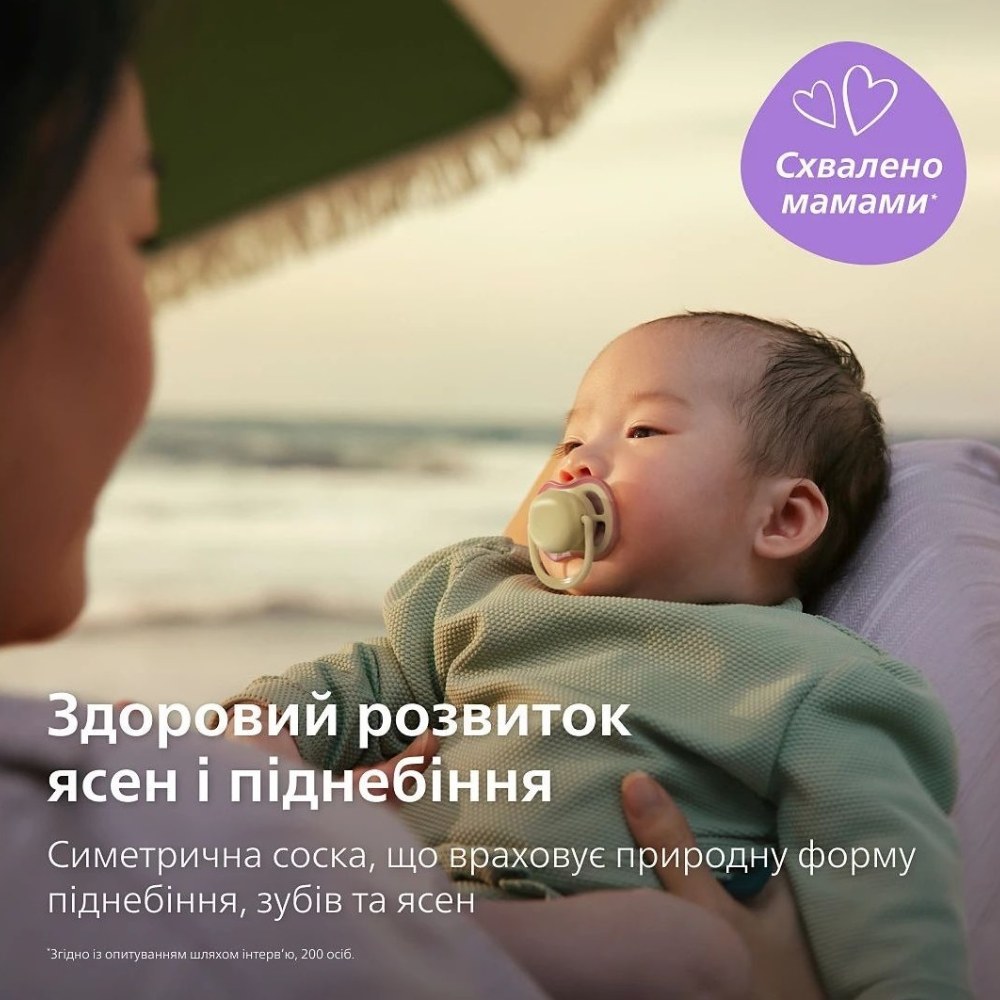В Фокстрот Пустышка PHILIPS AVENT Ultra Air Day and night 0-6 мес. 2 шт. (SCF087/09)