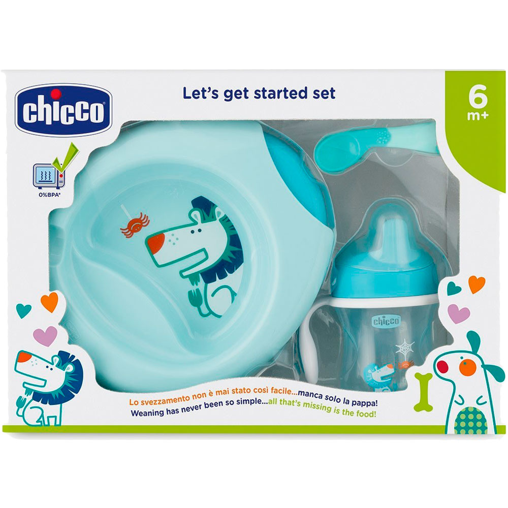 Набор посуды Chicco Meal Set 6м+ Blue (16200.20)