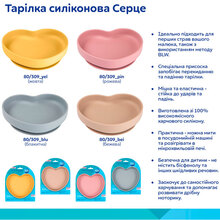 Тарелка Canpol Babies Сердце 300 мл Blue (80/309_blu)