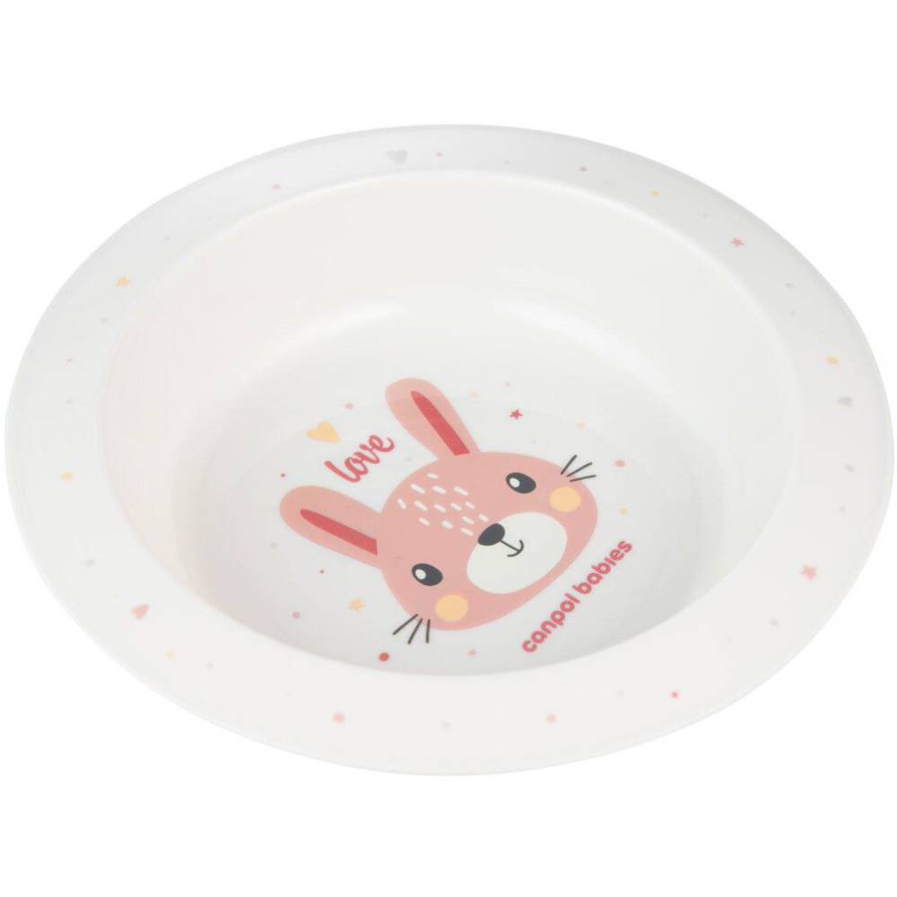 Тарелка Canpol Babies CUTE ANIMALS Pink (4/412_pin2) Вид тарелки