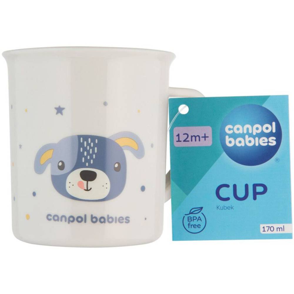 Чашка CANPOL BABIES CUTE ANIMALS Blue 170 мл (4/413_blu2) Вид чашки