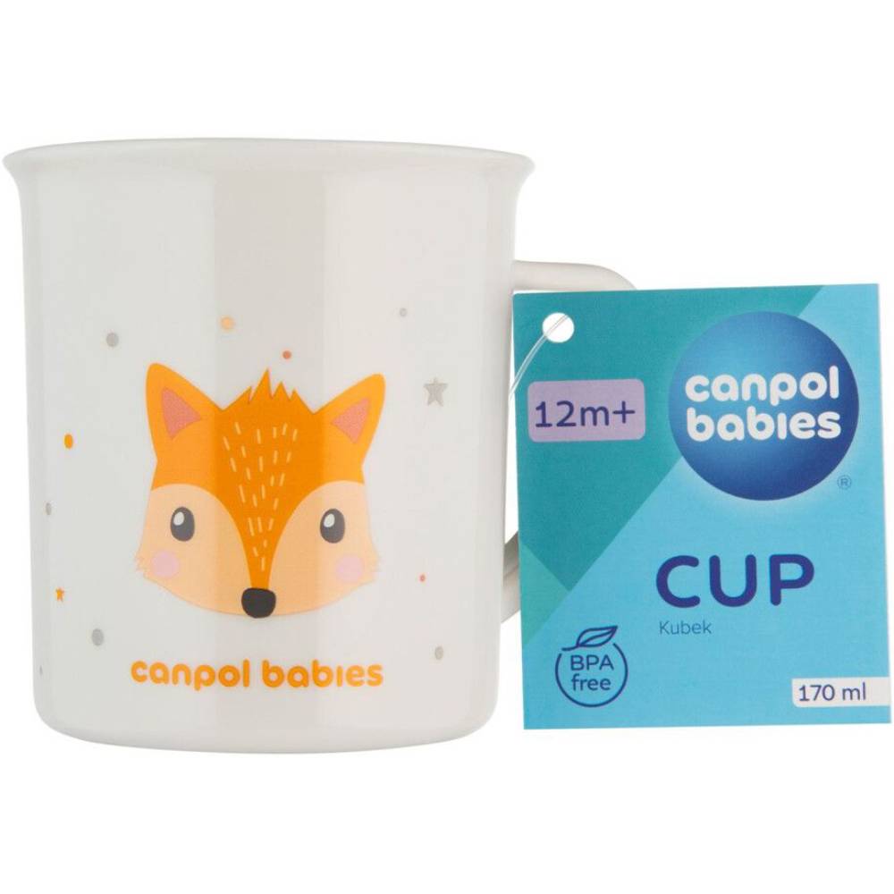 Чашка CANPOL BABIES CUTE ANIMALS Orange 170 мл (4/413_ora) Вид чашки