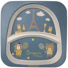 Набор посуды CANPOL BABIES 5 элементов BONJOUR PARIS Blue (9/227_blu)