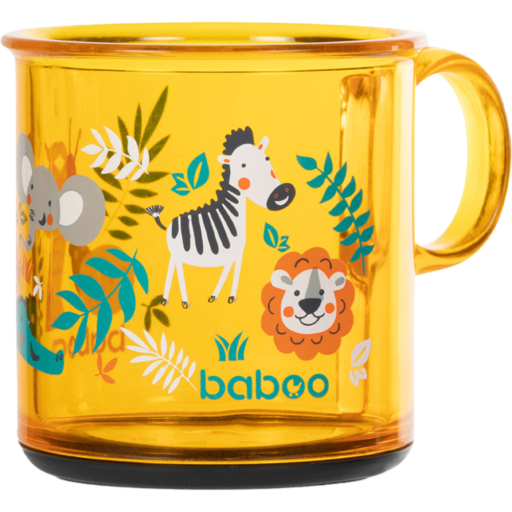 Чашка BABOO Safari антискользящая 170 мл 12 + yellow (8-142) Материал пластик