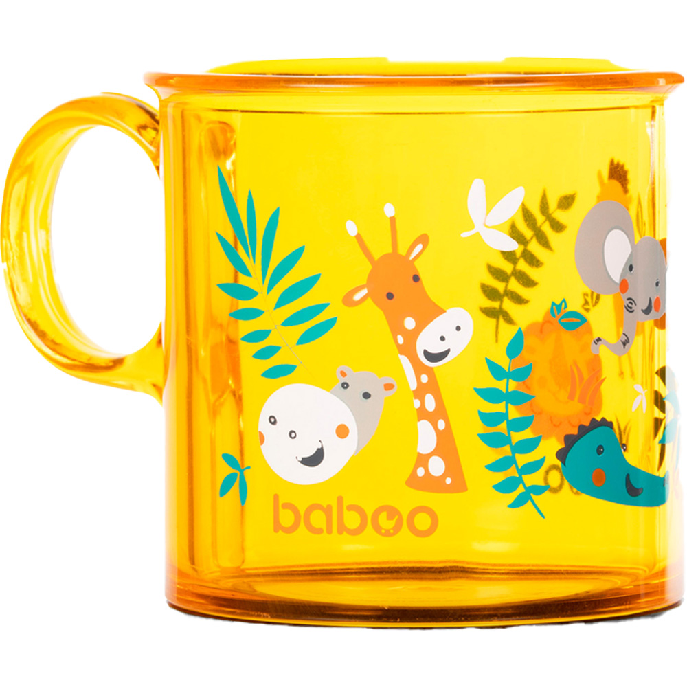 Чашка BABOO Safari антискользящая 170 мл 12 + yellow (8-142)