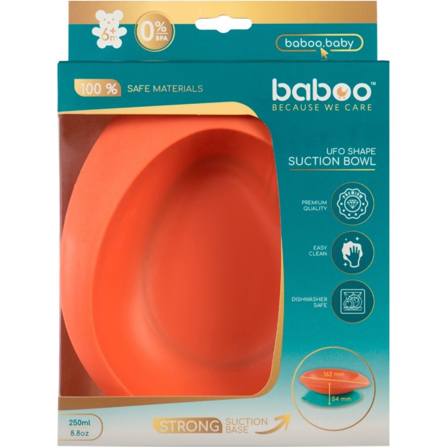 Фото Тарелка BABOO 6+ Orange 280 мл (9-031)