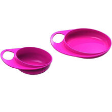 Набор тарелок NUVITA Розовая, глубокая и мелкая (NV8461Pink)