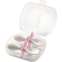 Набір столових приладів BABYONO Pink (969/01)