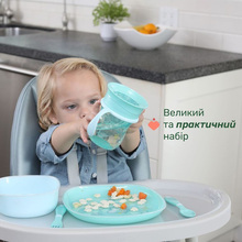 Набір дитячого посуду CHICCO Set Pappa 12 м+ Light Blue (16201.25)