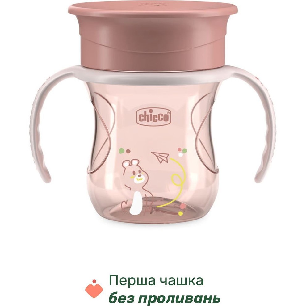 Набір дитячого посуду CHICCO Set Pappa 12 м+ Pink (16201.15) Матеріал пластик