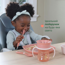 Набір дитячого посуду CHICCO Set Pappa 12 м+ Pink (16201.15)