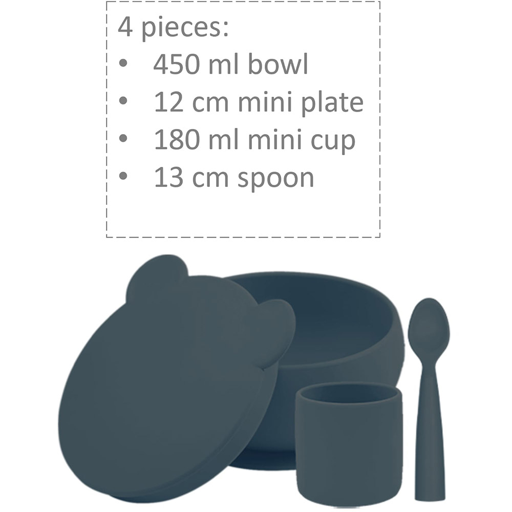 Набір для годування MinikOiOi BLW Set I Deep Blue 4 предмети (101070060) Вид набори