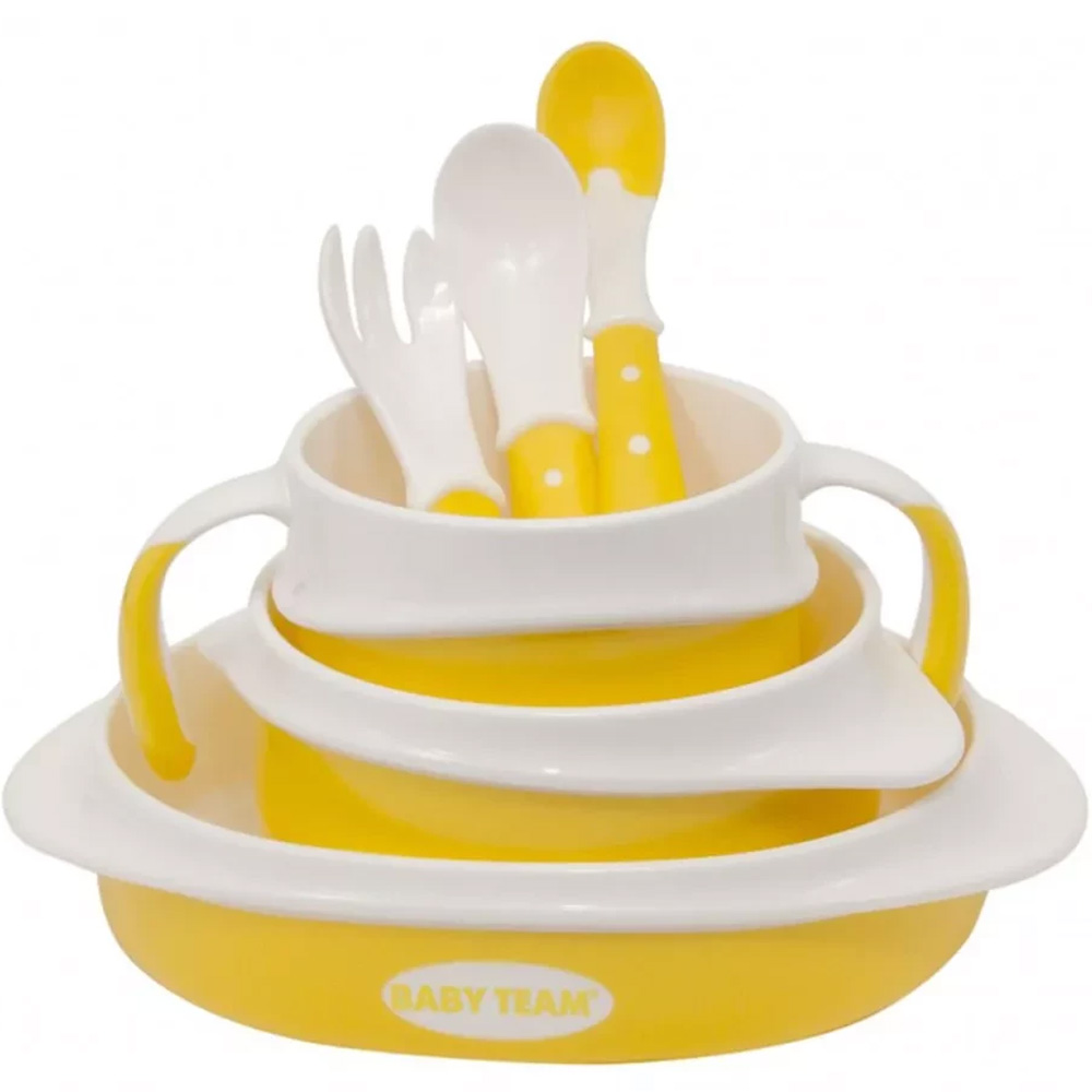 Набір для годування BABY TEAM 6090 4+ Yellow