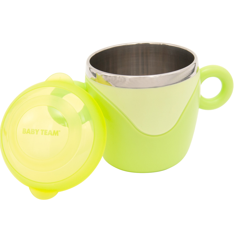 Чашка BABY TEAM 6091 10+ 240 мл Green Матеріал нержавіюча сталь