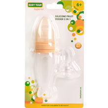 Фрут фідер BABY TEAM 6290 6+ 2 в 1 White