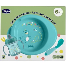 Набор детской посуды CHICCO Set Prima Pappa 6м+ Блакитний (16200.25)
